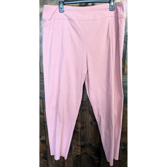 Koret Women’s Pants Size 16 Missy Stretch Waist Pull On Dress Pants Dusty Rose - Picture 1 of 10